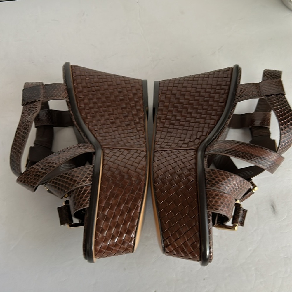 Michael Kors Collection Varick
Snake Print Wedge Sandals - Picture 14 of 17